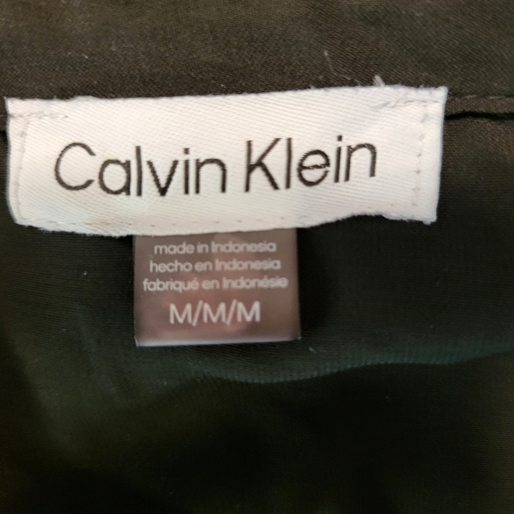 Calvin Klein Black Blouse with Pleated accents, size M - Picture 14 of 16